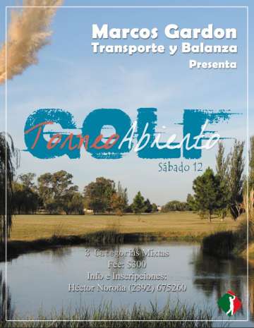 Golf en Trenque Lauquen - Torneo Marcos Gardon Transporte y Balanza