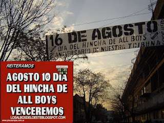 All Boys 16 De Agosto Dia Del Hincha Albo-festejo De La Popular