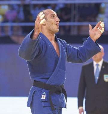 El judoca Emanuel Lucenti en la Copa Mercosur