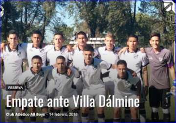 All Boys :division Reserva Empate Versus Villa Dalmine En Ciudad Evita