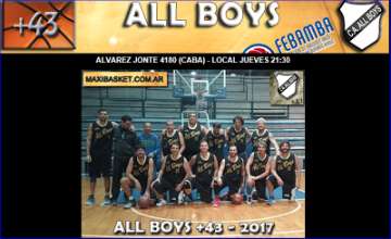All Boys Basquet -febamba -veteranos + 43 Ganaron Y Alcanzaron La Punta